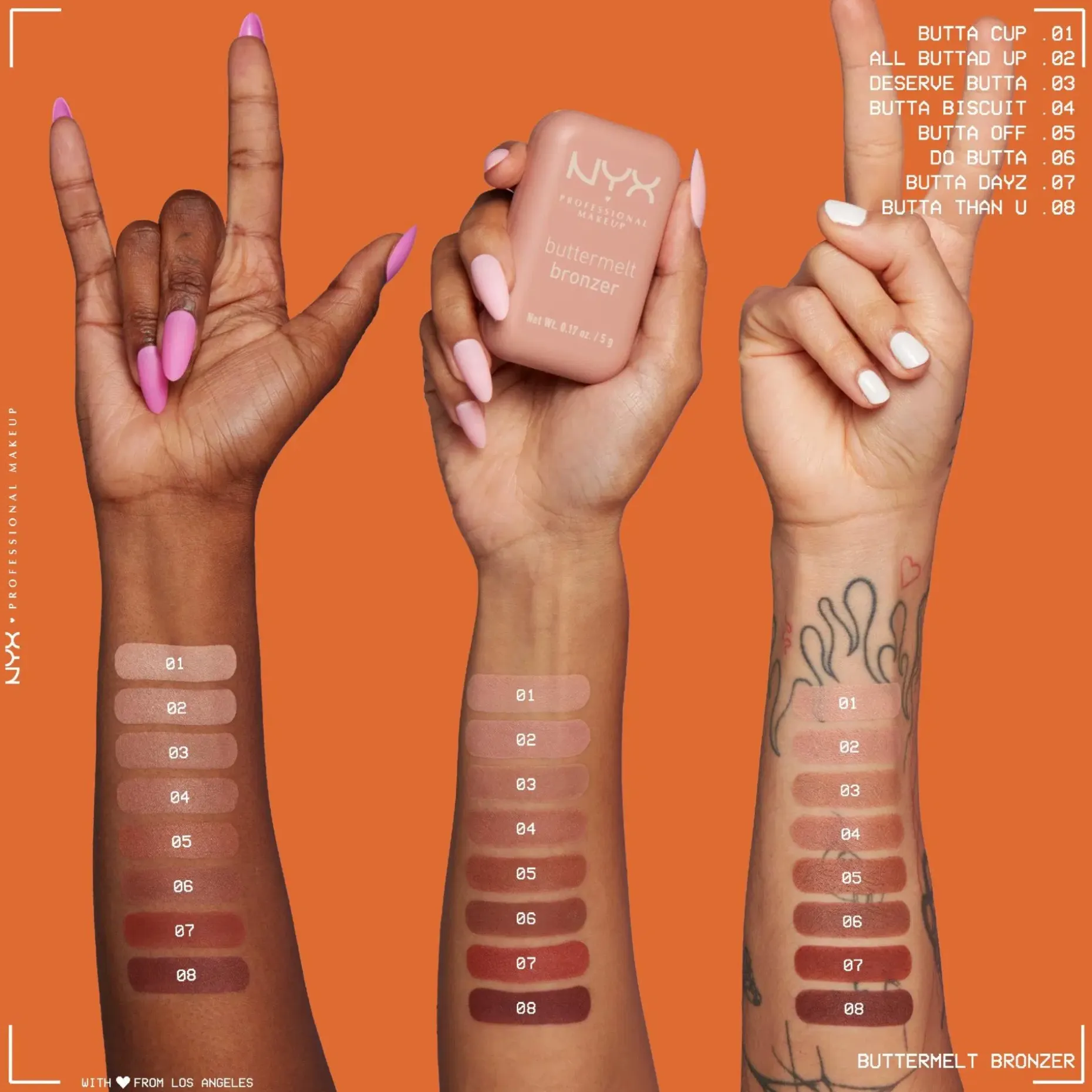 NYX Professional Makeup Buttermelt Bronzer aurinkopuuteri 5 g
