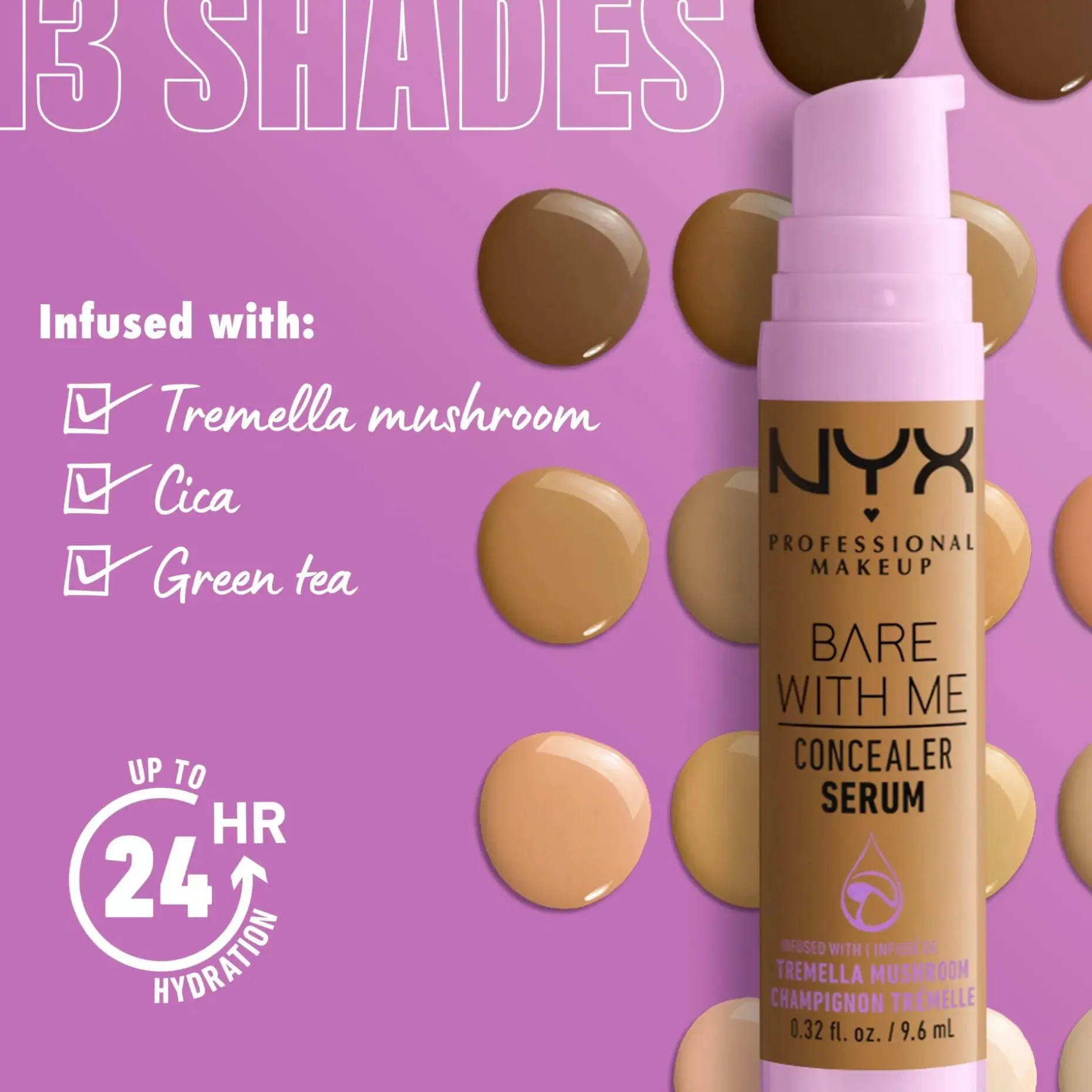 NYX Professional Makeup Bare With Me Concealer Serum peitevoide 9,6 ml