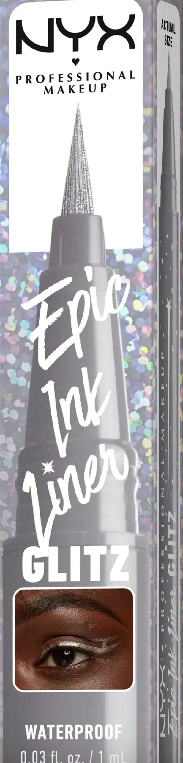 NYX Professional Makeup Epic Ink Liner Glitz vedenkestävä silmänrajauskynä 1 ml