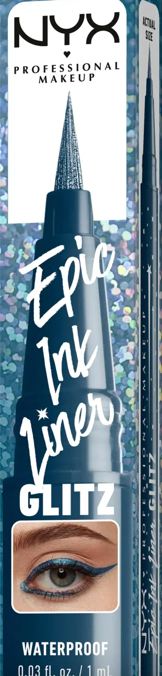 NYX Professional Makeup Epic Ink Liner Glitz vedenkestävä silmänrajauskynä 1 ml