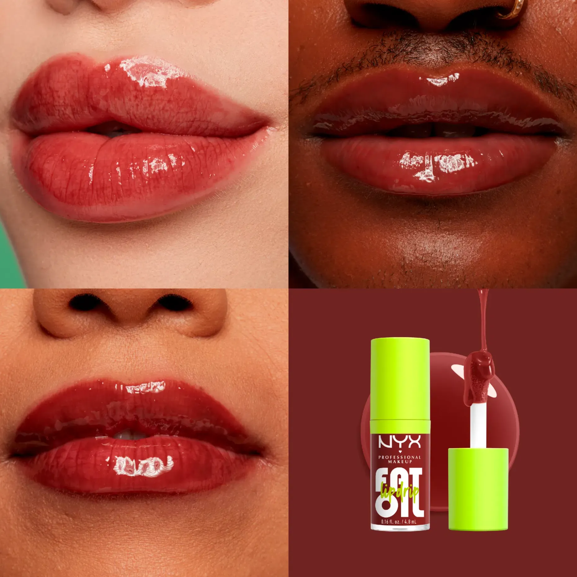 NYX Professional Makeup Fat Oil Lip Drip Gloss huulikiilto 4,8 ml