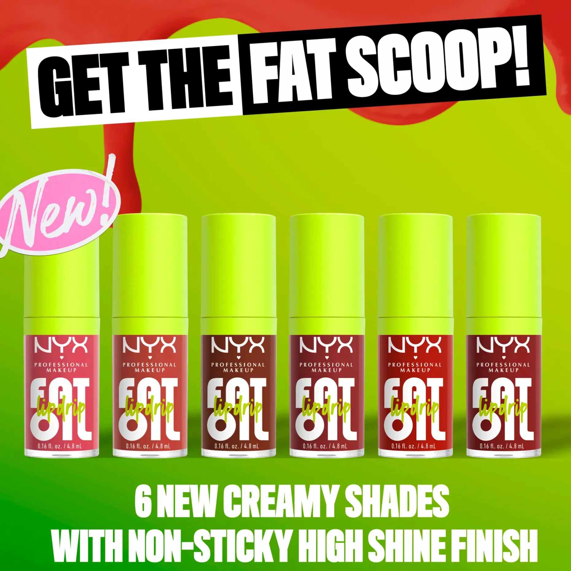 NYX Professional Makeup Fat Oil Lip Drip Gloss huulikiilto 4,8 ml