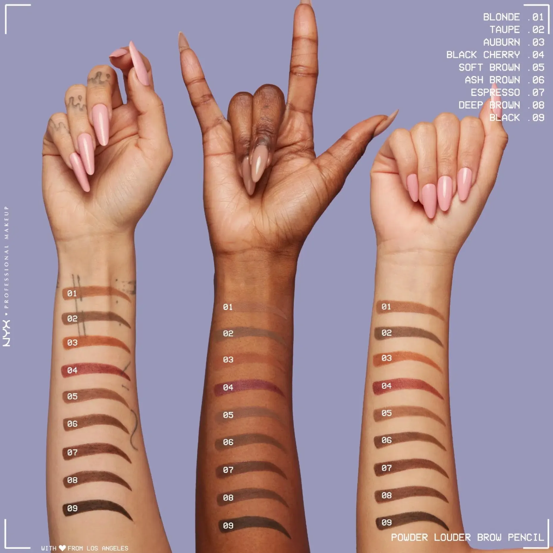 NYX Professional Makeup Powder Louder kulmakynä 1,15 g