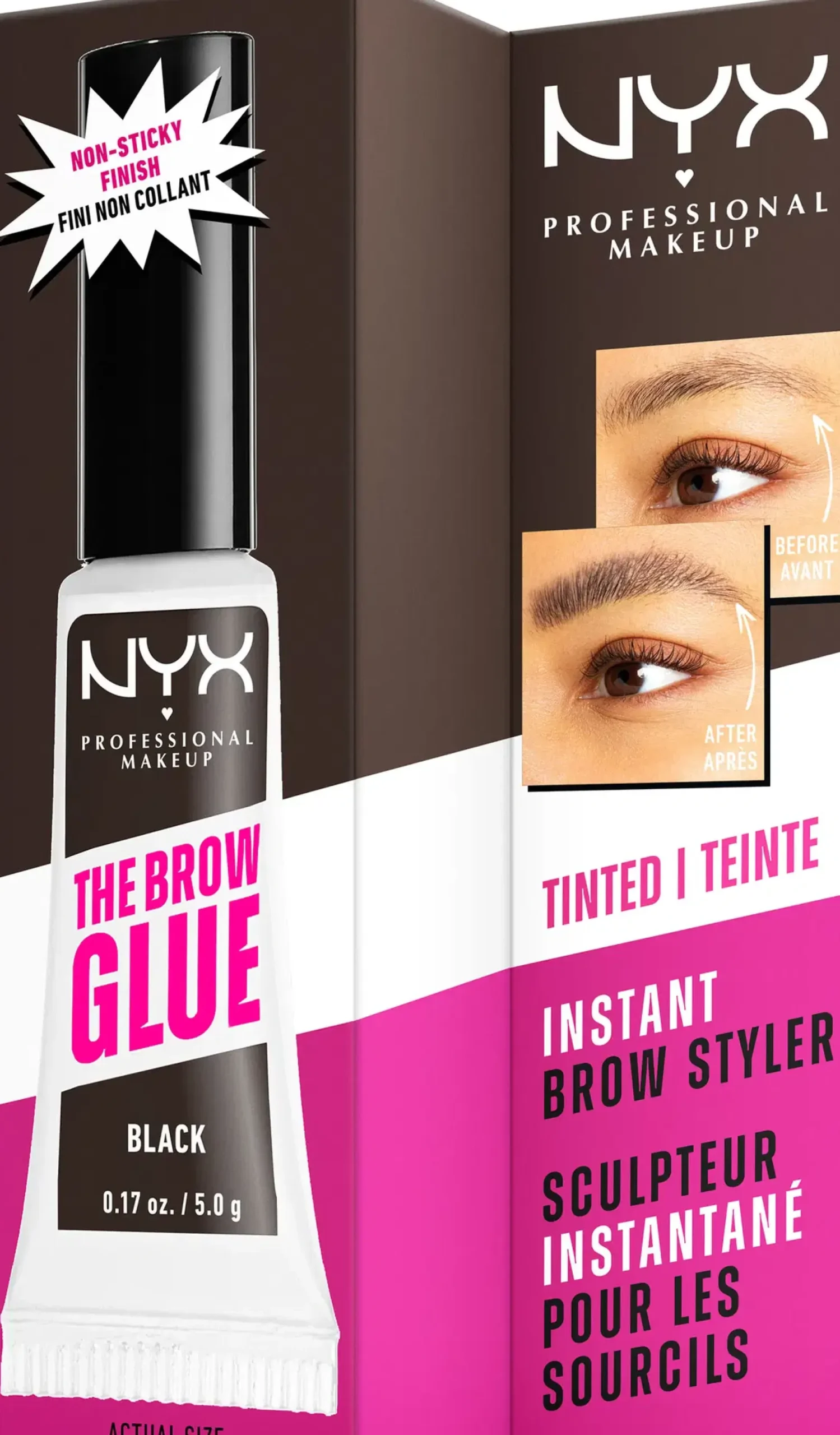 NYX Professional Makeup The Brow Glue Instant Styler kulmageeli 5 g