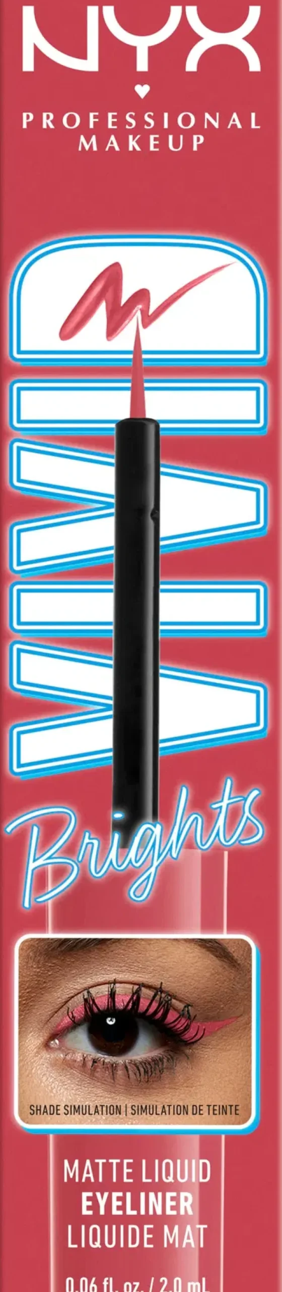 NYX Professional Makeup Vivid Bright Liquid Liner silmänrajauskynä 2 ml