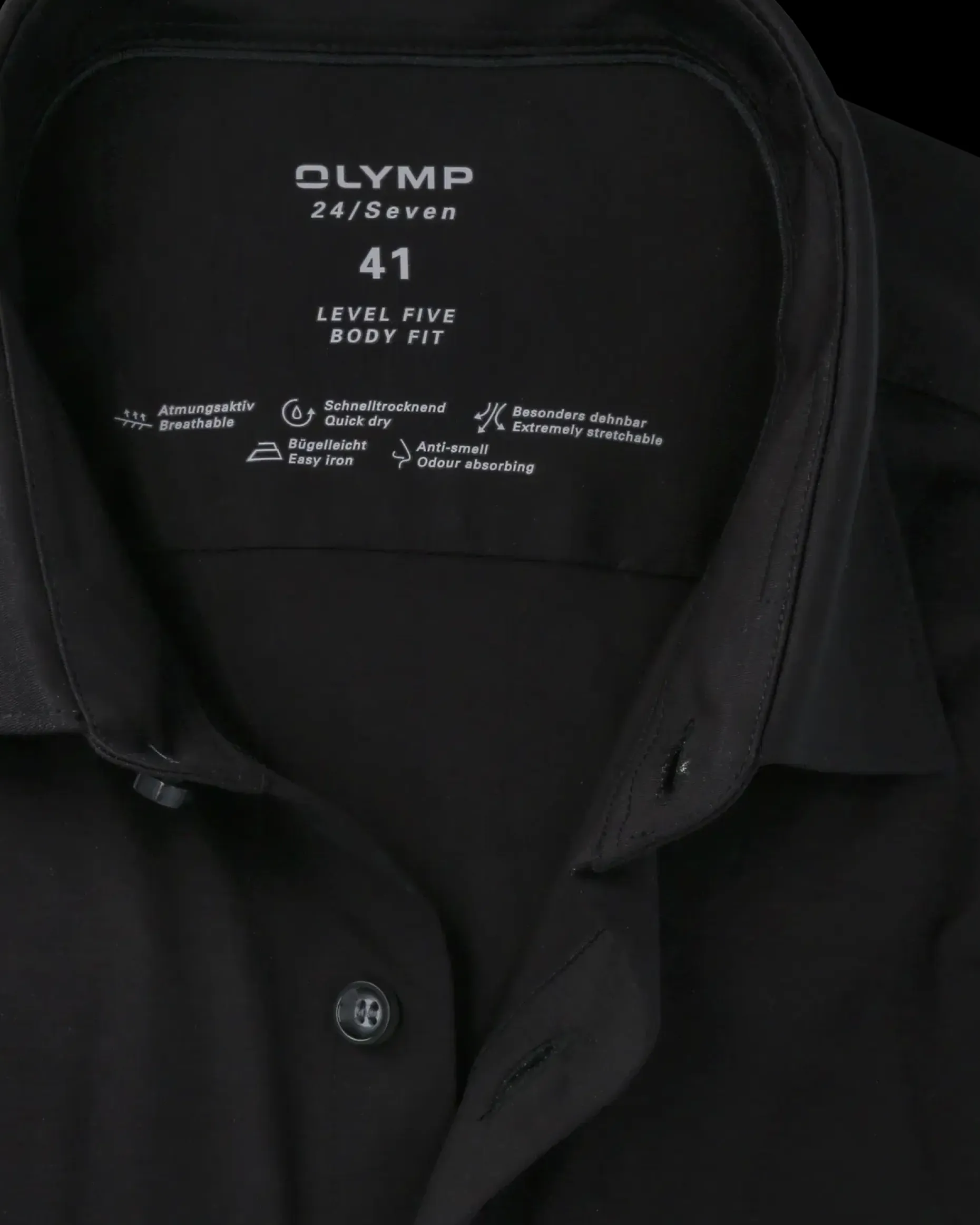 Olymp Level Five Body fit Jersey kauluspaita