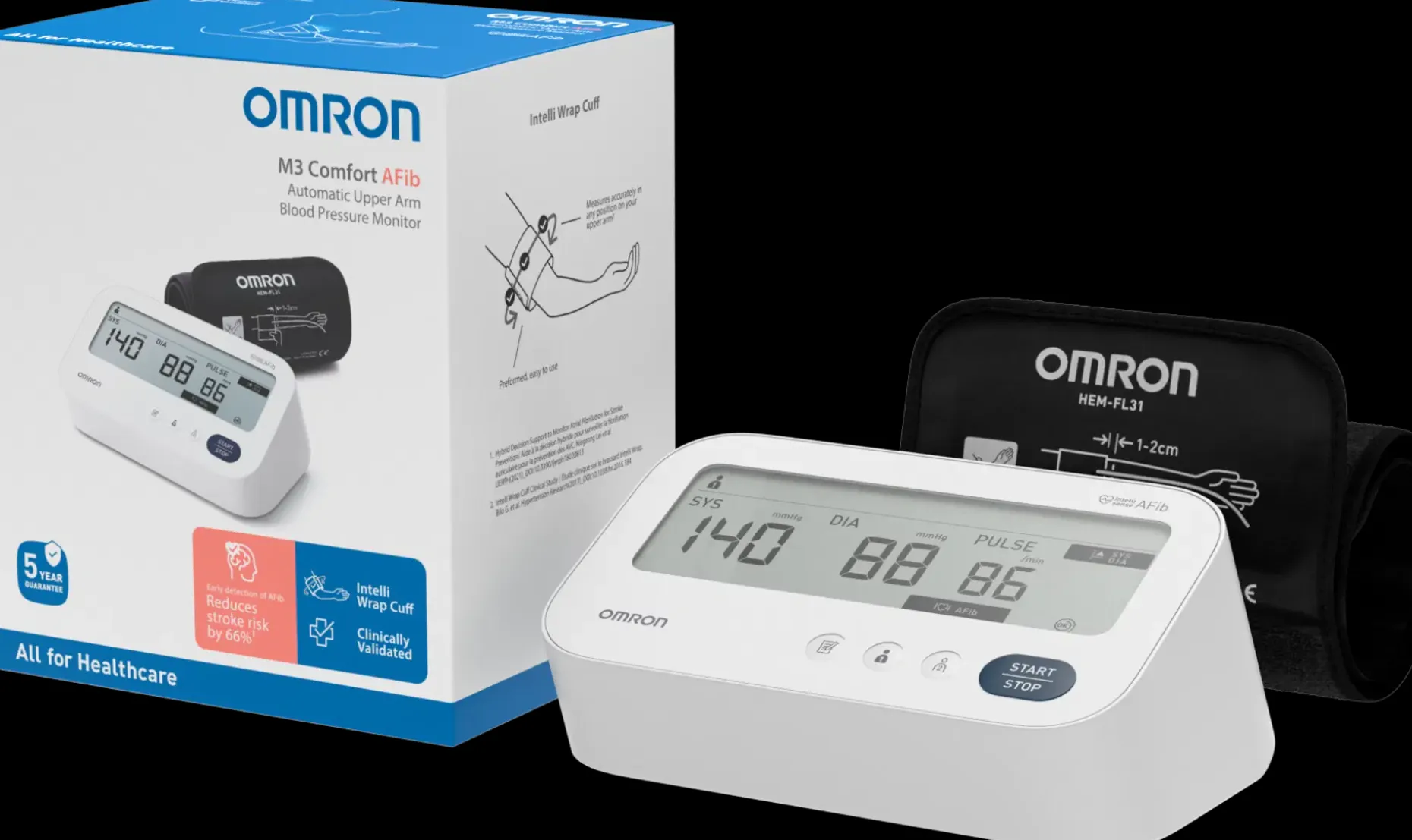 Omron verenpainemittari M3 Comfort Afib