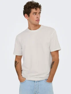 Only & Sons Onskian seersucker t-paita