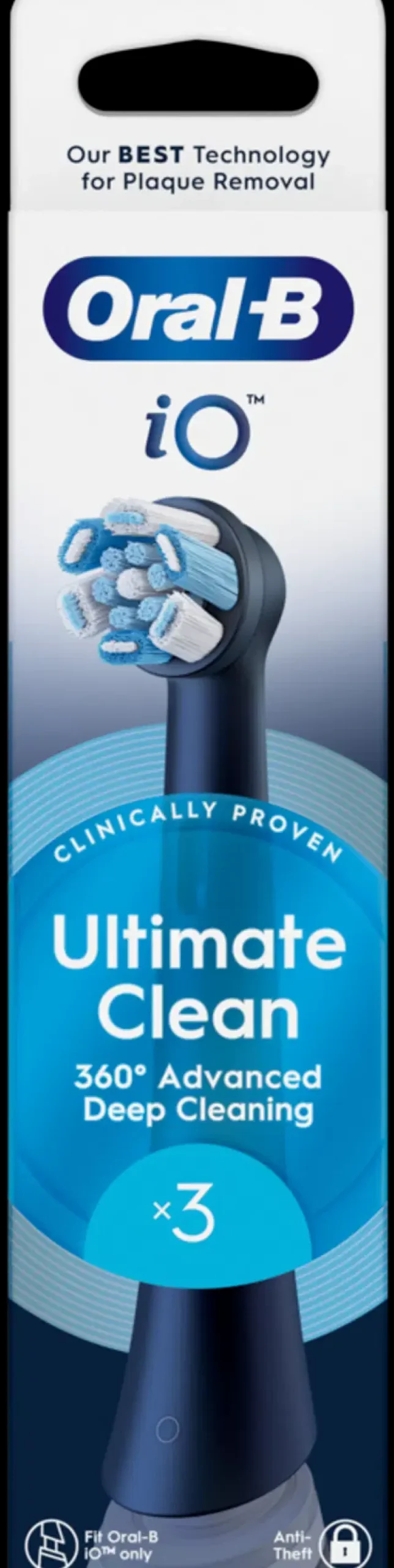 Oral-B iO Ultimate Clean Black vaihtoharja 3kpl