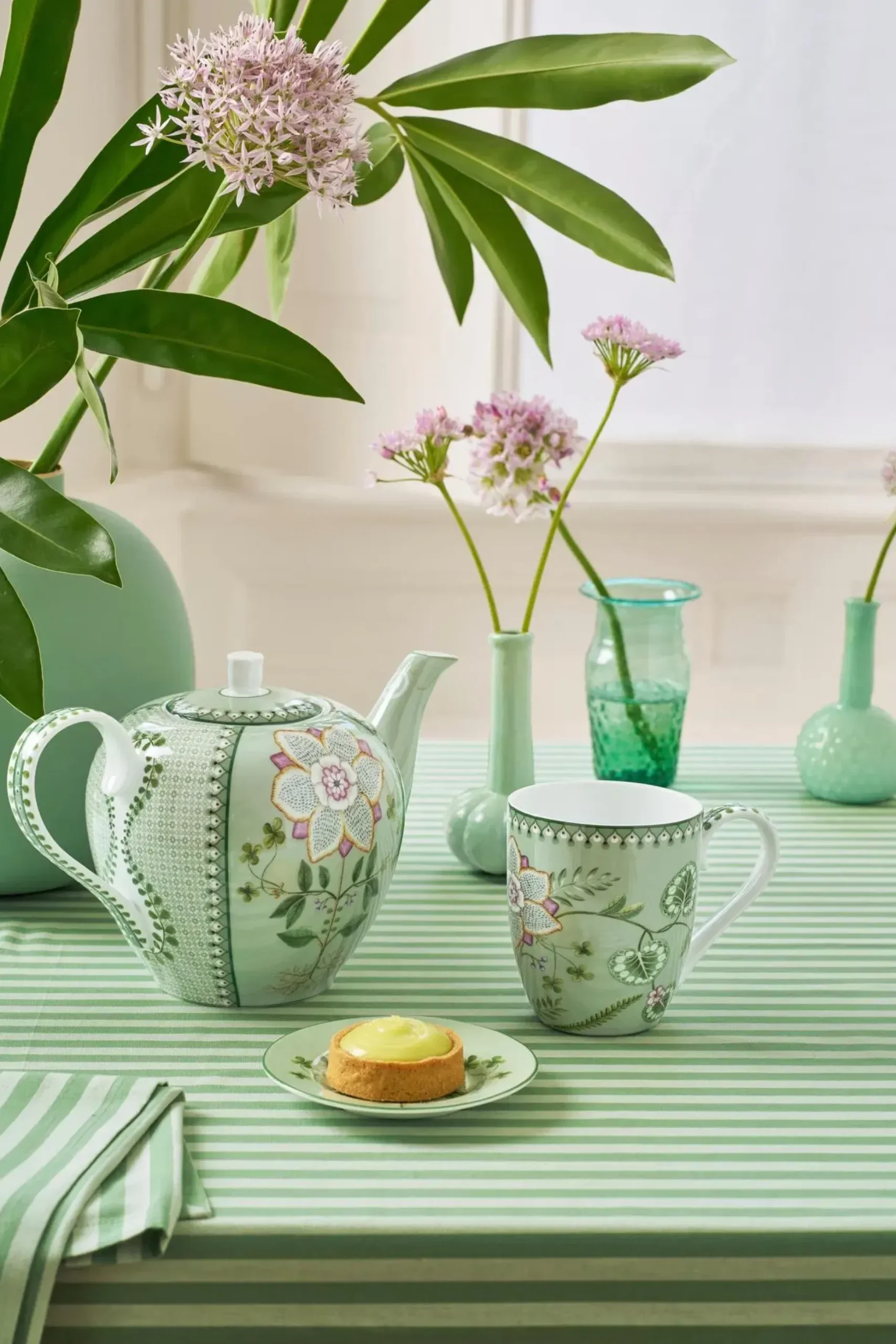 Pip Studio Lily & Lotus muki 450 ml vihreä