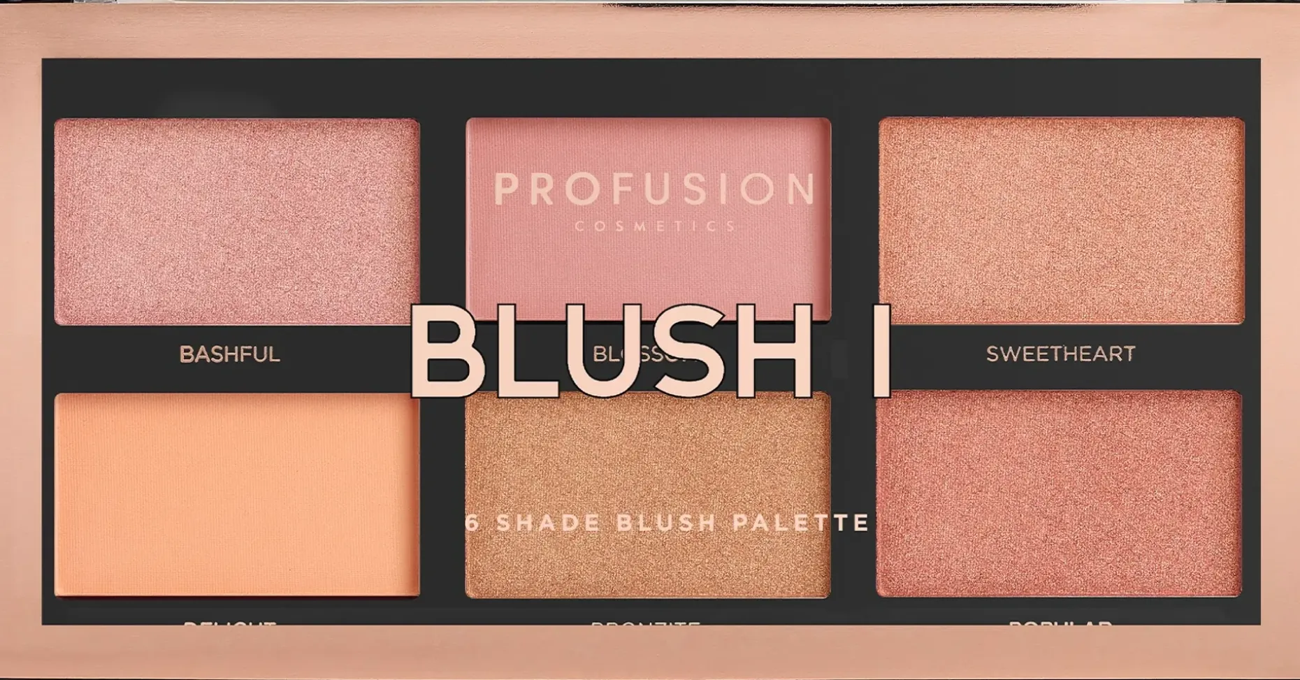 Profusion Cosmetics Blush I poskipunapaletti 16 g
