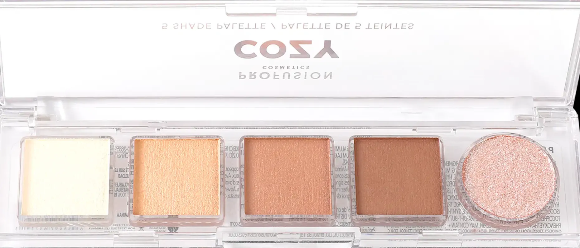Profusion Cosmetics Mini Essentials viiden sävyn luomiväripaletti