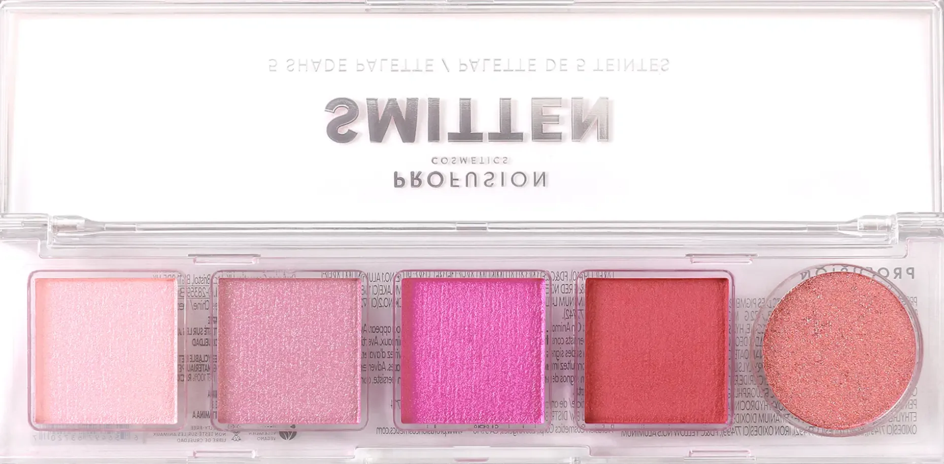 Profusion Cosmetics Mini Essentials viiden sävyn luomiväripaletti