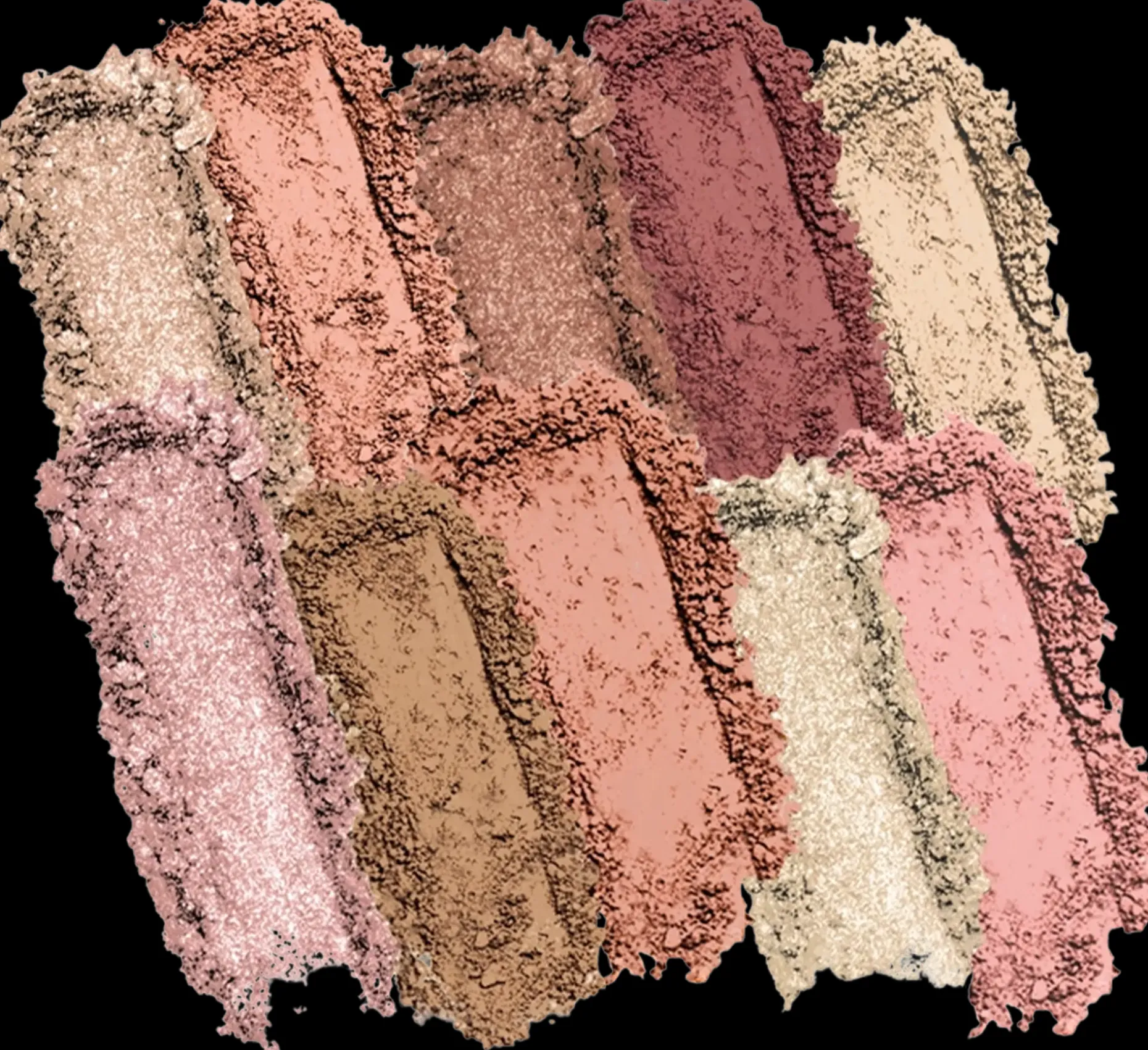 Profusion Cosmetics Mini Artistry 10 Shade Palette luomiväripaletti Bare Rose 16 g