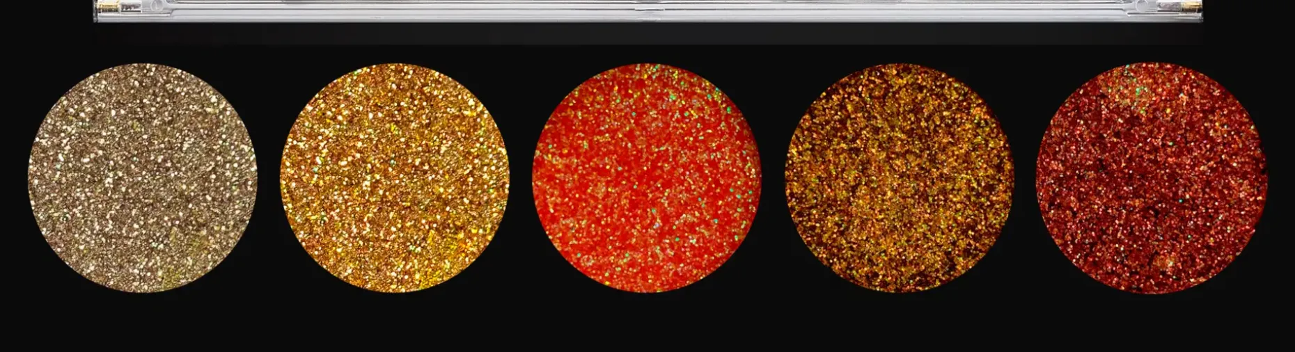 Profusion Cosmetics viiden sävyn glitterpaletti Topaz Gems