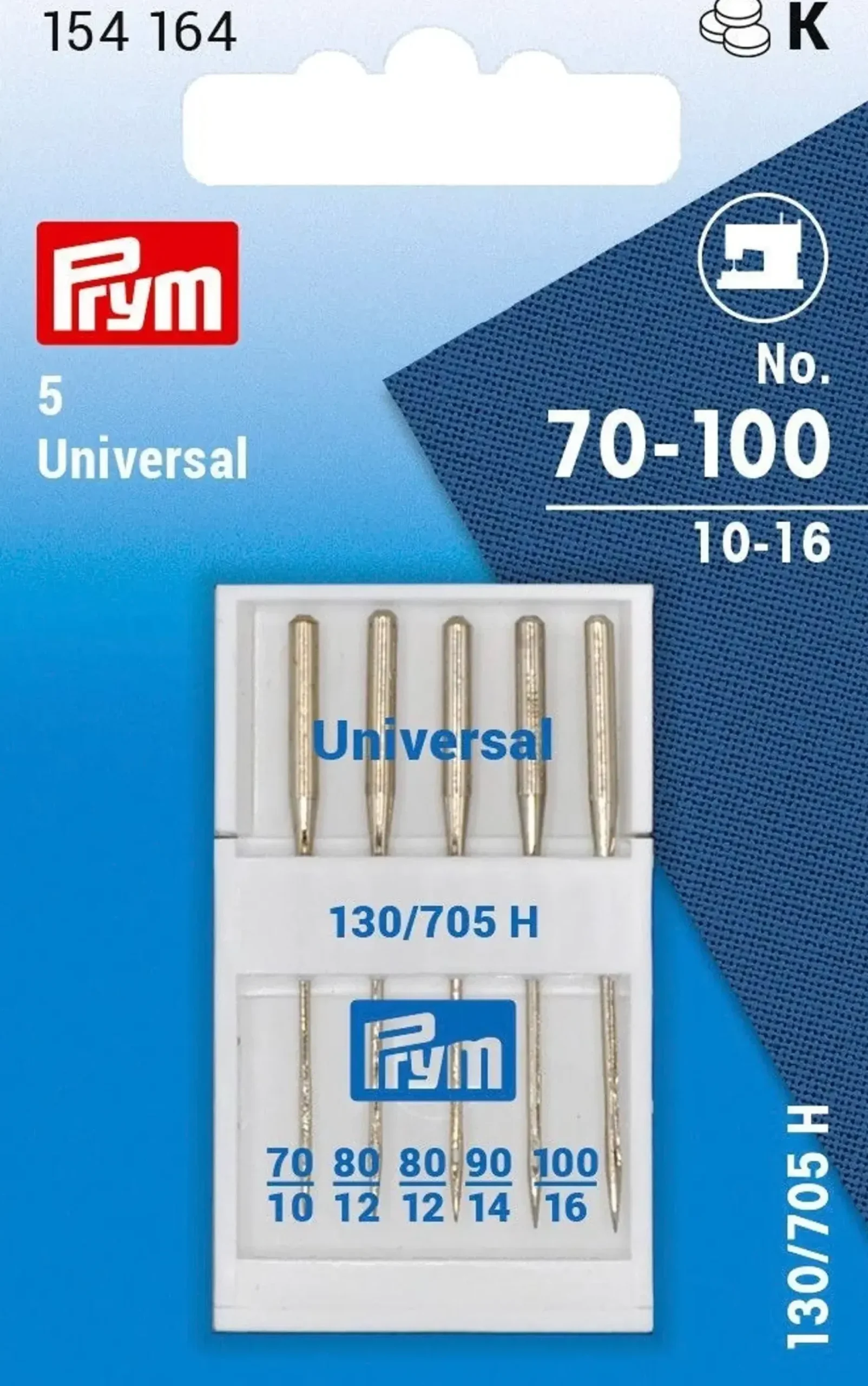 Prym ompelukoneneula lajitelma 70-100 5 kpl/pakkaus