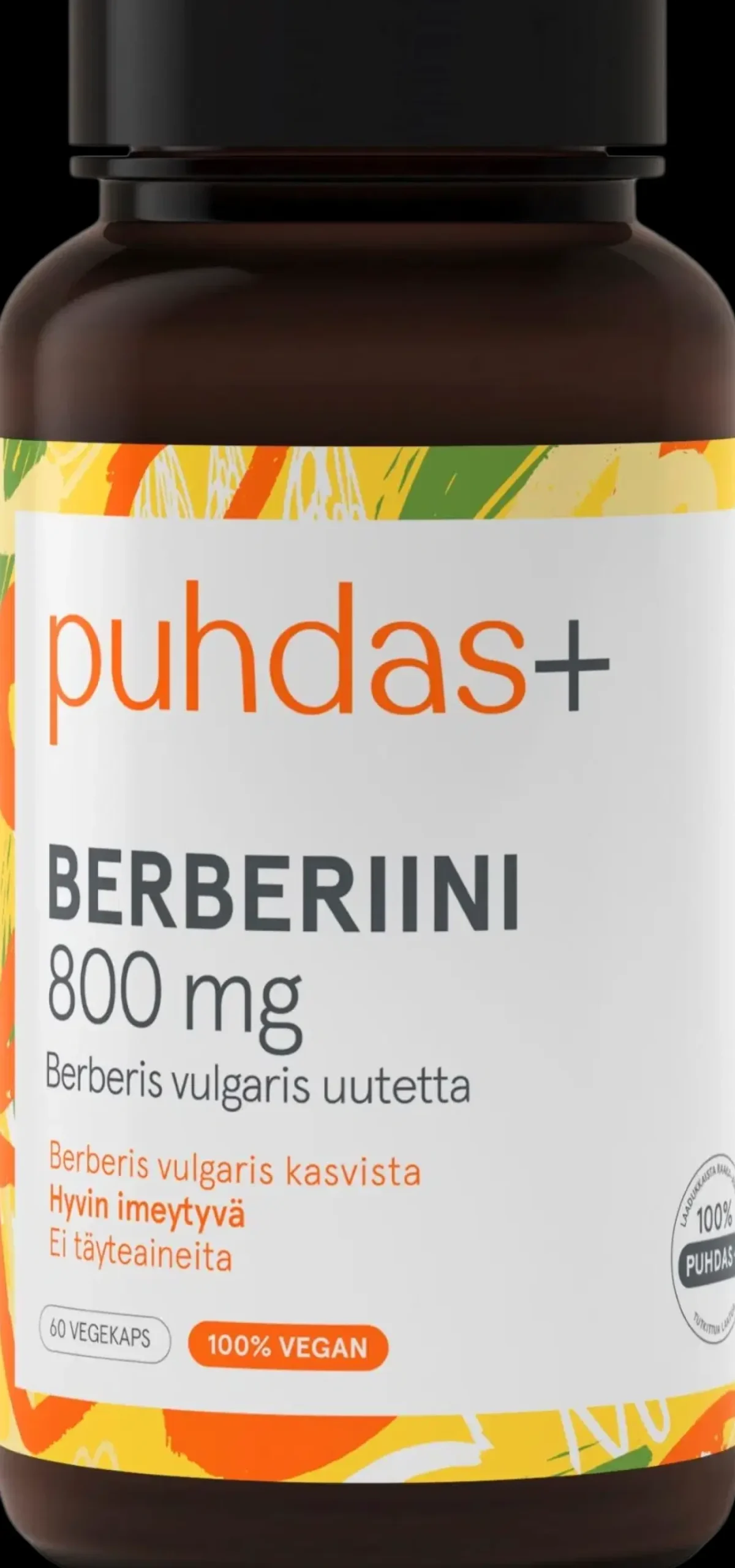 Puhdas+ Berberiini 800 mg 60 vegekaps