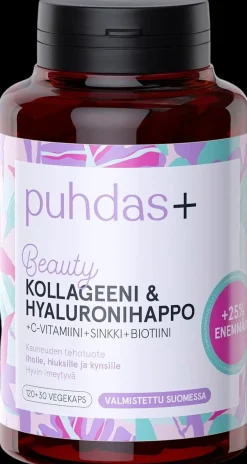 Puhdas+ Collagen&hyaluron 120+30kaps