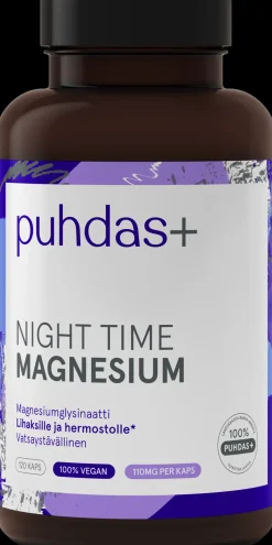 Puhdas+ Night time magnesium120 kaps