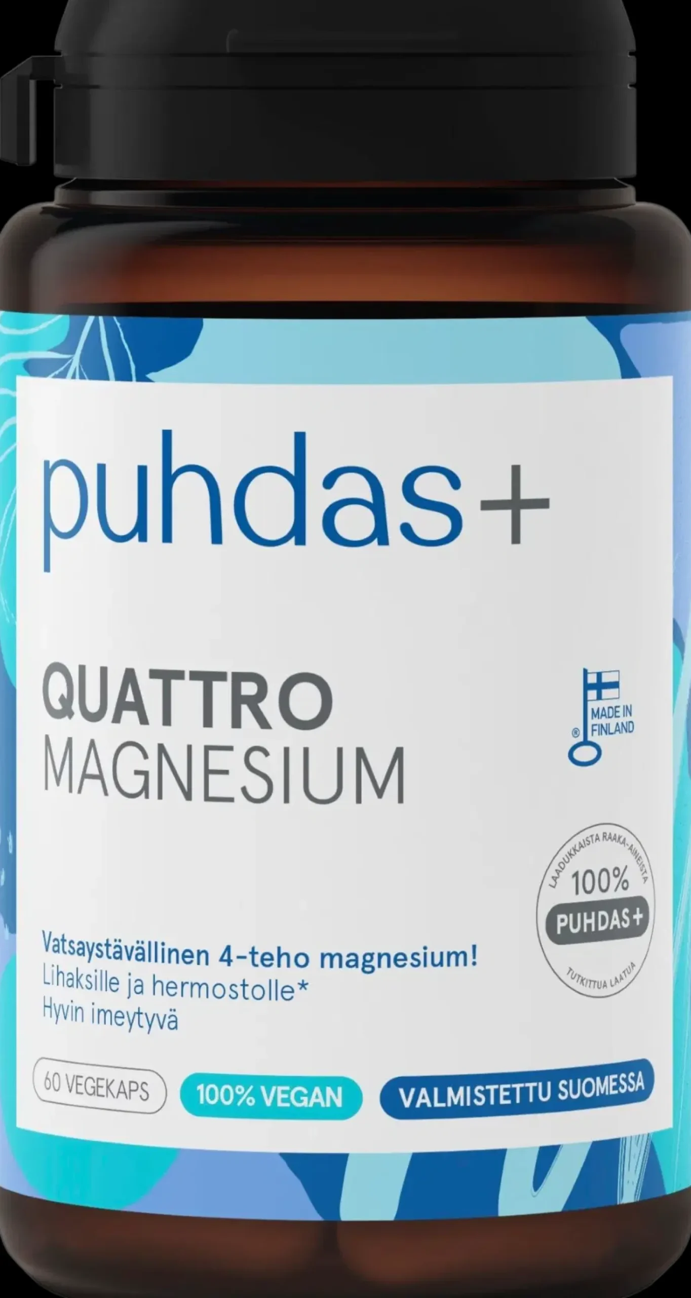 Puhdas+ Quattro Magnesiumvalmiste 36g/60kaps