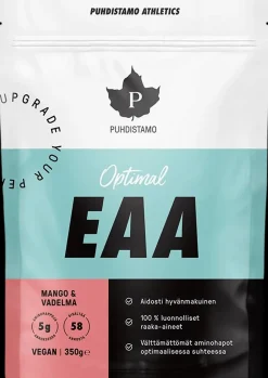 Puhdistamo Athletics Optimal EAA -jauhe Mango-Vadelma 350 g