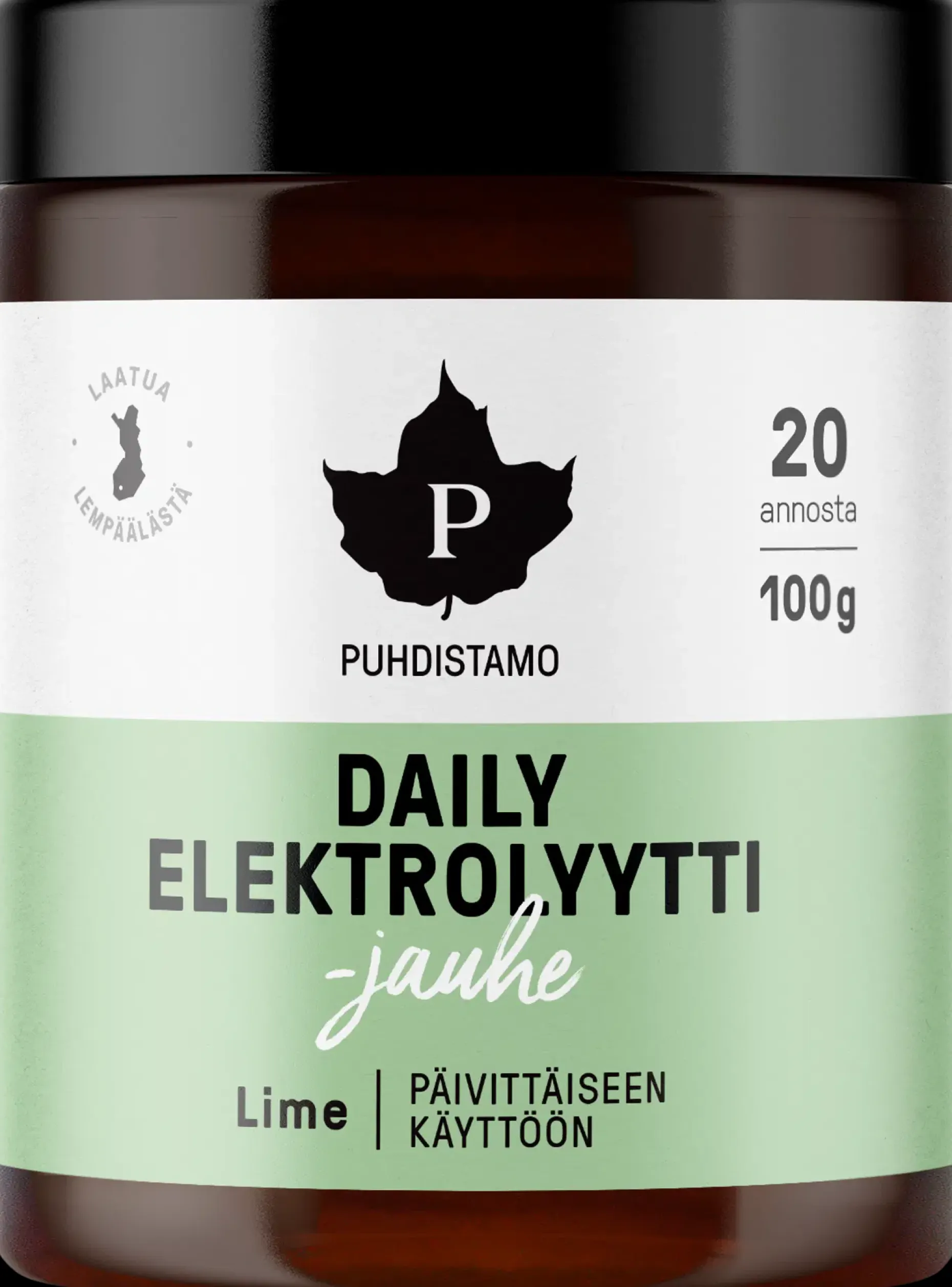 Puhdistamo Daily Elektrolyyttijauhe Lime 100 g