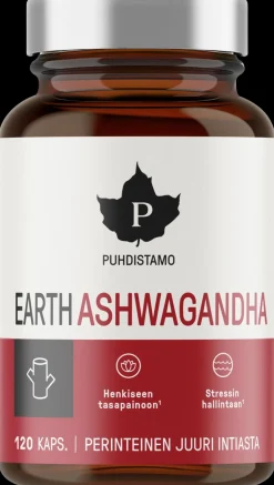 Puhdistamo Earth Ashwagandha 120 kaps.