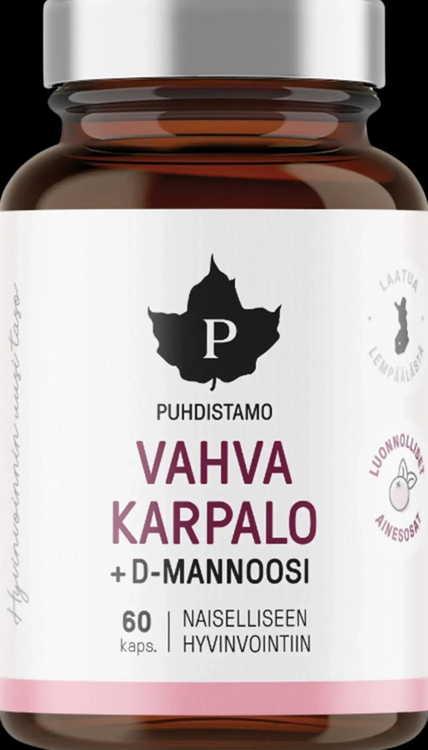 Puhdistamo Vahva Karpalo + D-mannoosi 60 kaps
