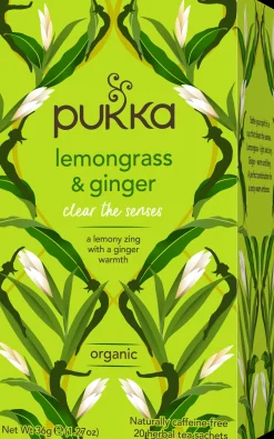 Pukka 20p Yrttitee Lemongrass & Ginger luomu