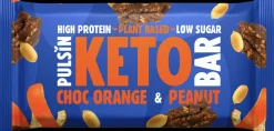 Pulsin Appelsiinisuklaa & maapähkinä keto-proteiinipatukka 50g