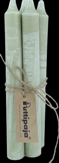 Puttipaja kruunukynttilä Oliva 4kpl salvia oliiviöljysteariini 20cm