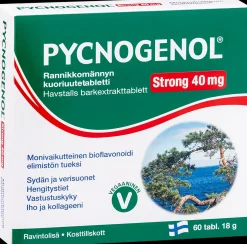 Pycnogenol Strong 40 mg rannikkomännyn kuoriuutetabletti 60 tabl