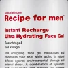 Recipe for Men Instant Recharge Ultra Hydrating Face Gel -geelimäinen kosteusvoide 75 ml