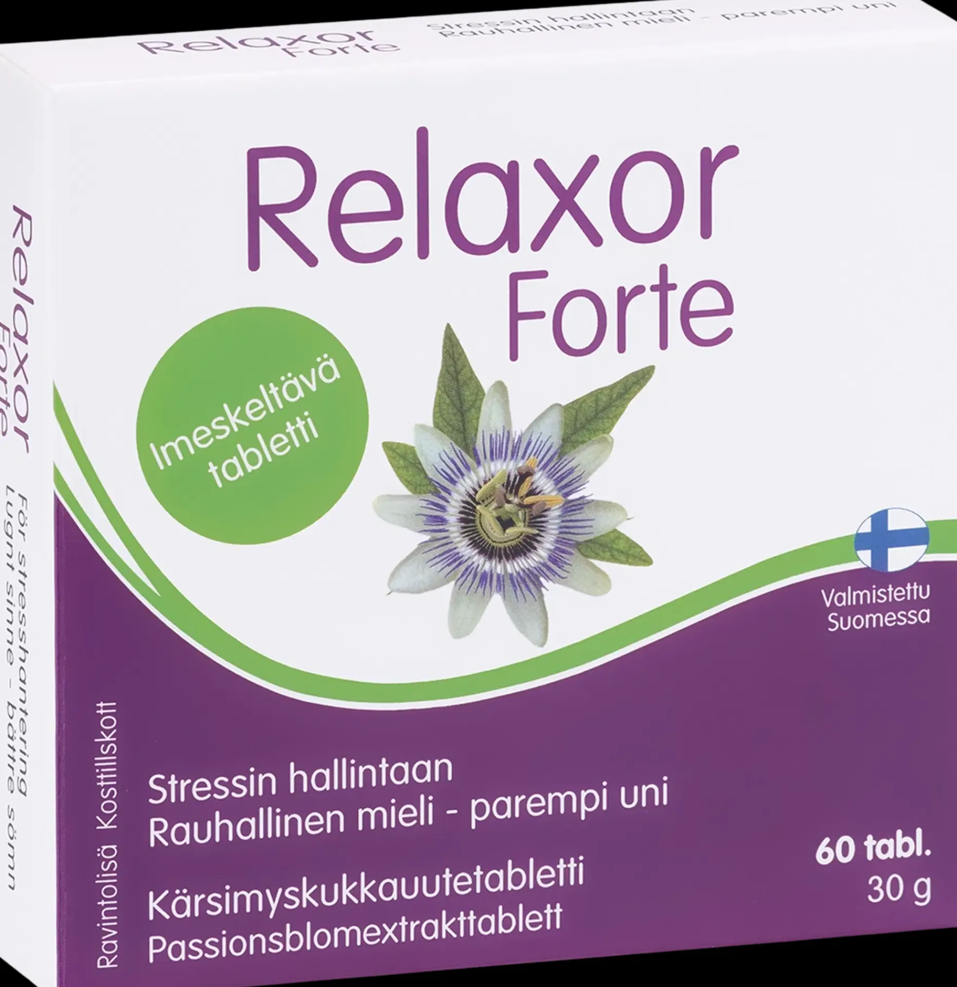 Relaxor Forte kärsimyskukkauutetabletti 60 tabl