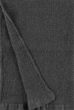 Rento Kenno Pyyhe musta/harmaa 90x180 cm