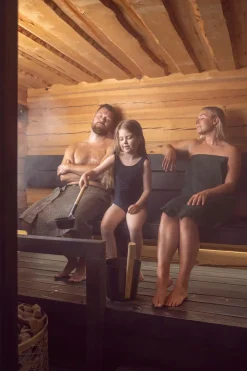 Rento Saunakauha alumiini tervanruskea