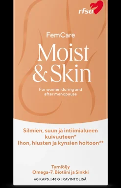 RFSU Moist&Skin 60 kpl Ravintolisä kuiville limakalvoille