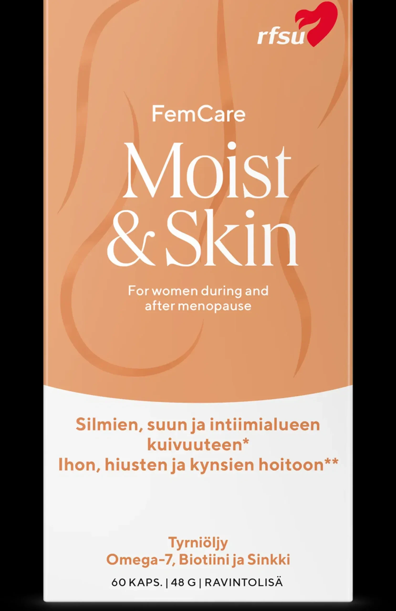 RFSU Moist&Skin 60 kpl Ravintolisä kuiville limakalvoille