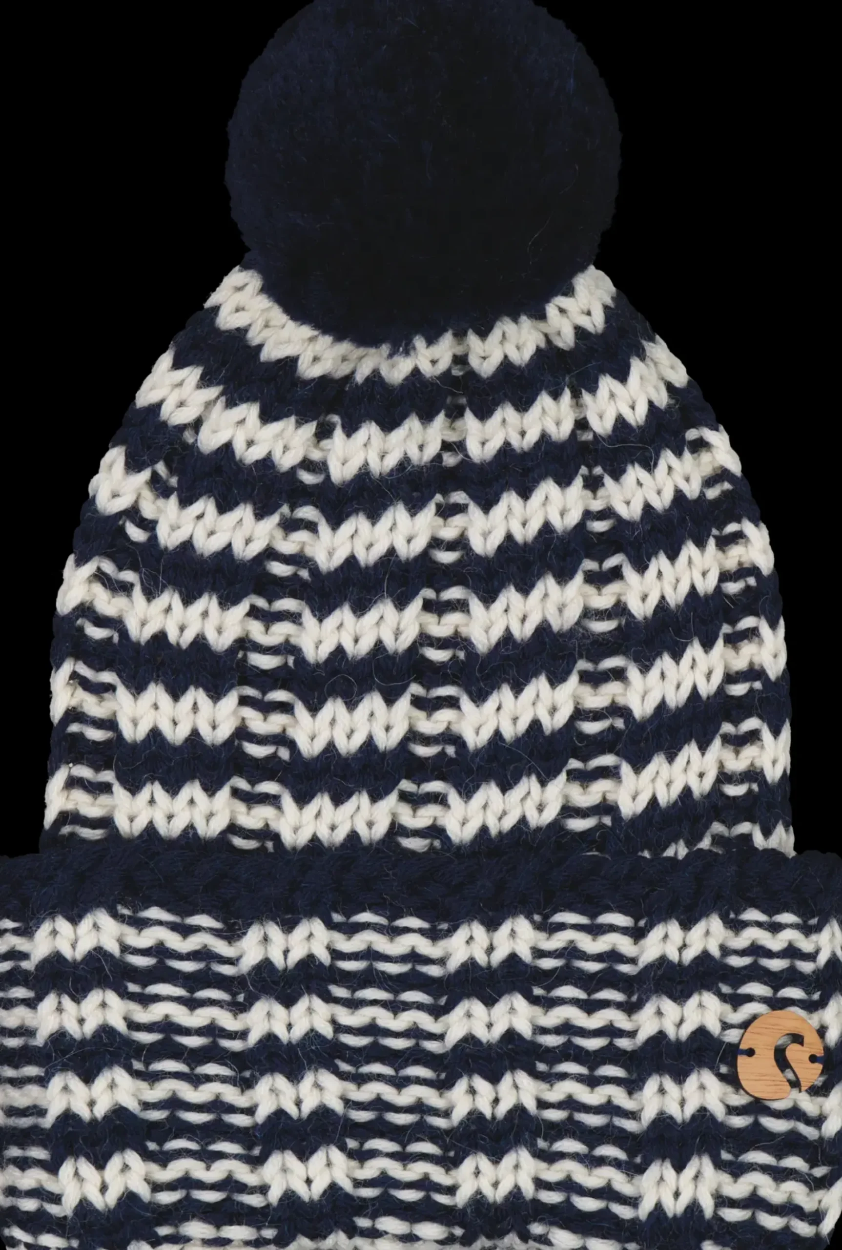 Salon Stripe merinovilla tupsu pipo