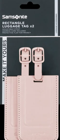 Samsonite TA REVOLUTION Rectangle Luggage Tag x2 nimilappu