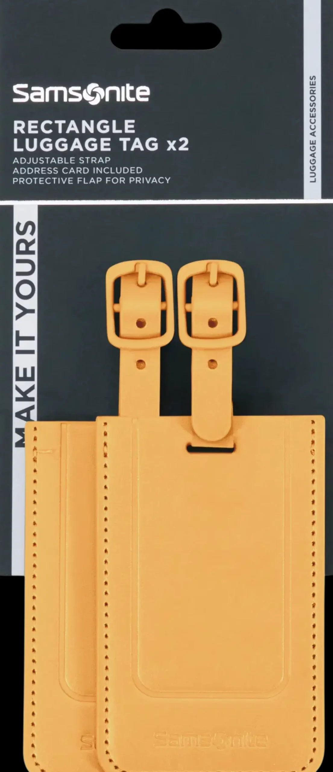 Samsonite TA REVOLUTION Rectangle Luggage Tag x2 nimilappu