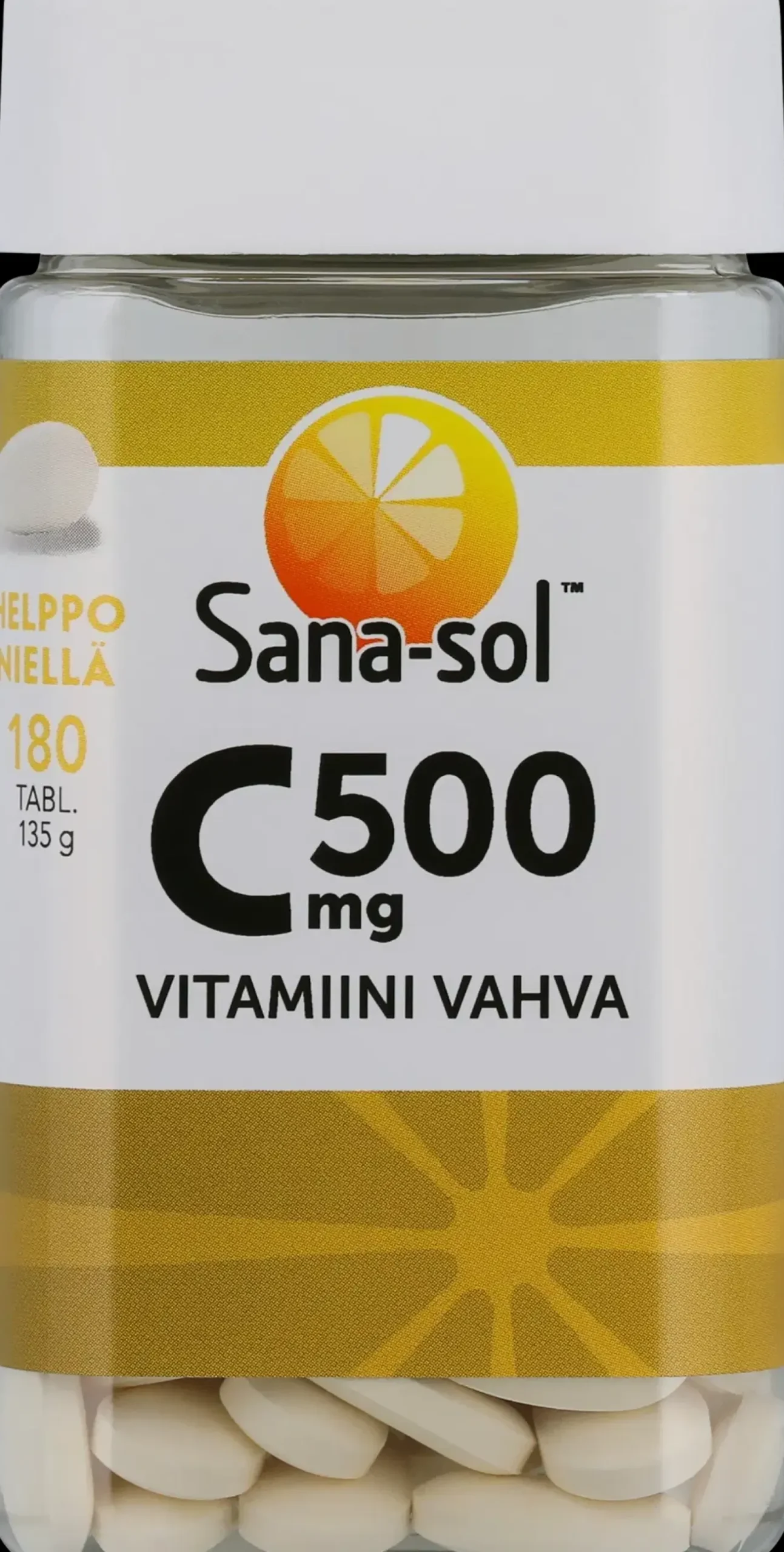 Sana-sol C-vitamiini 500mg tabletti ravintolisä 180tabl