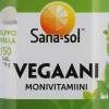 Sana-sol Vegaani Monivitamiini-kivennäisainetabletti ravintolisä 150tabl