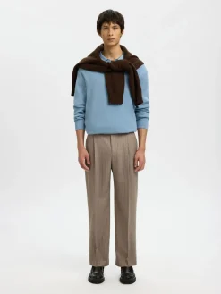SELECTED HOMME Slh220-loose otto lano pleat pant housut