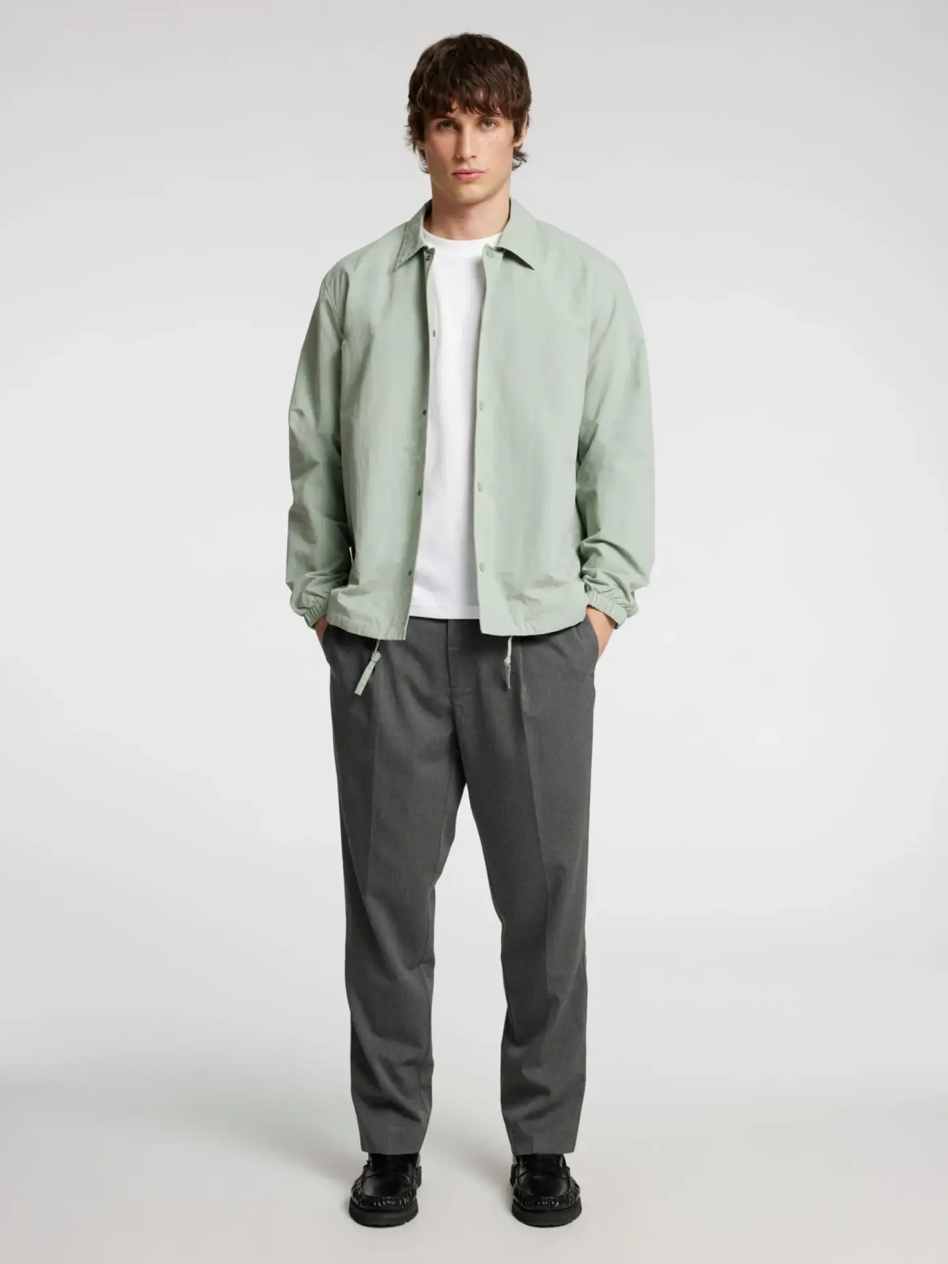 SELECTED HOMME Slh190-reg tapered leroy pleat housut