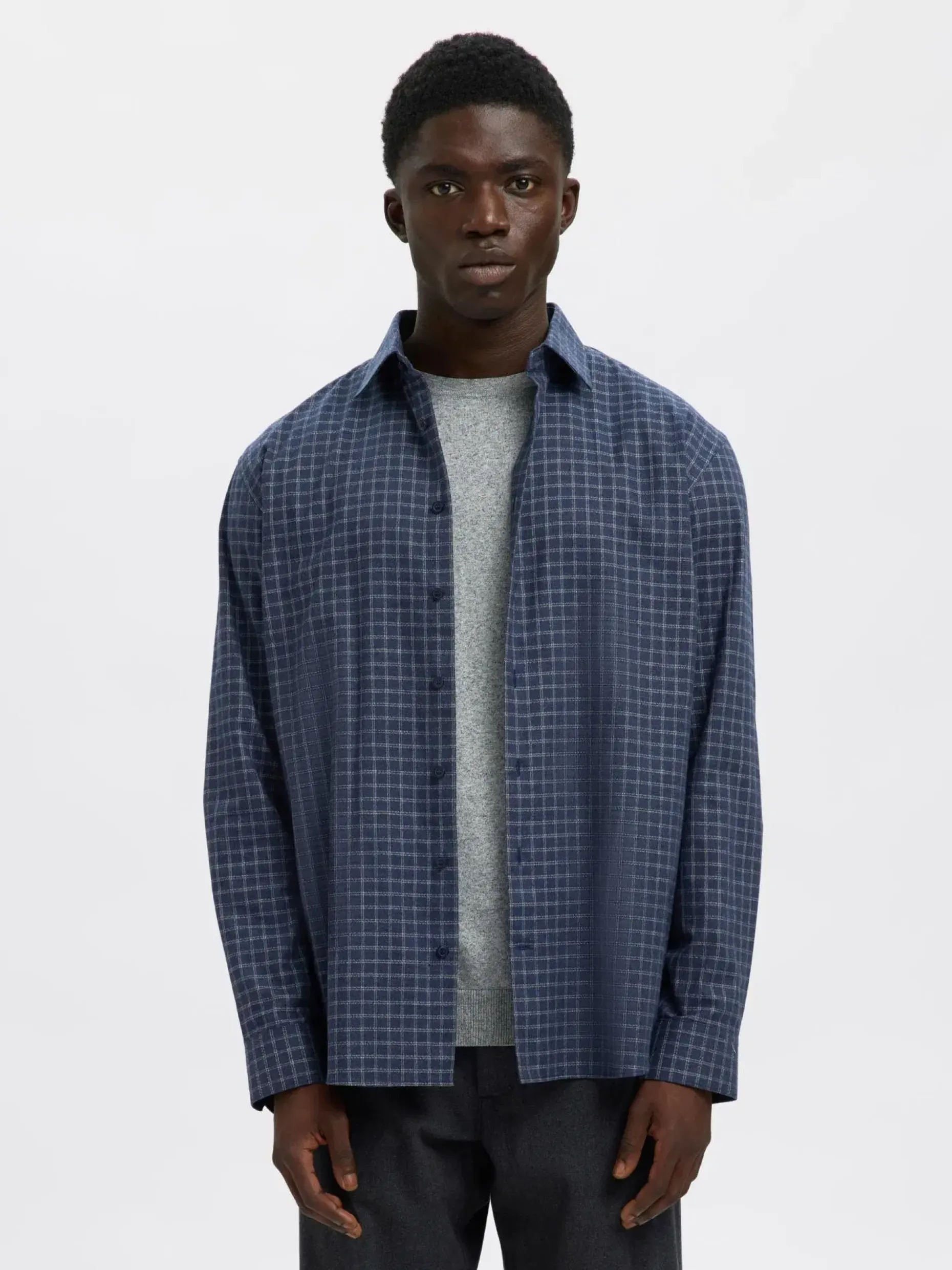 SELECTED HOMME Slhreg-leo heather shirt ls