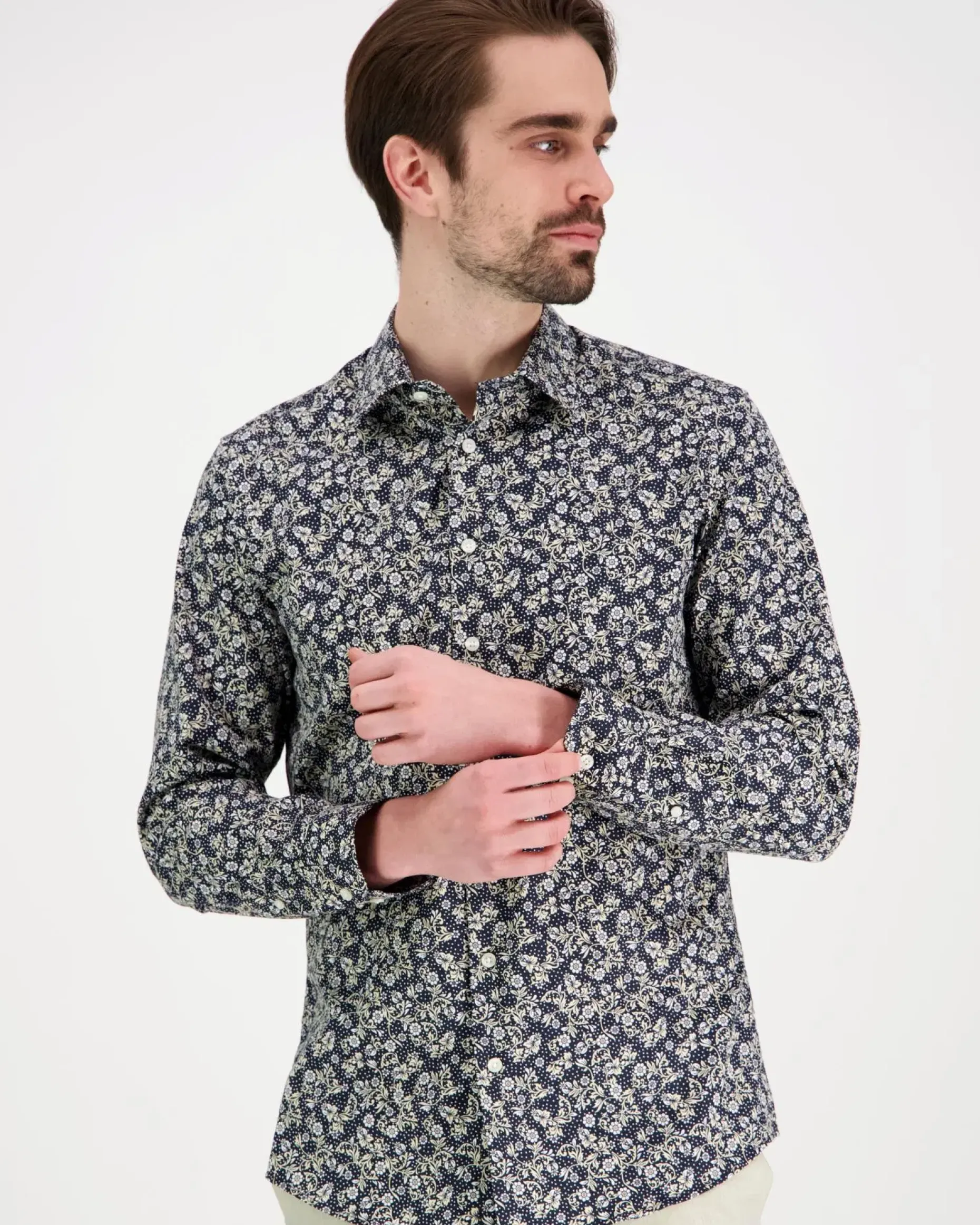 SELECTED HOMME Slhslimperformance aop shirt ls pukupaita
