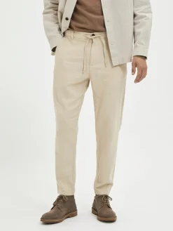 SELECTED HOMME Slh172-slimtape brody pellavahousut