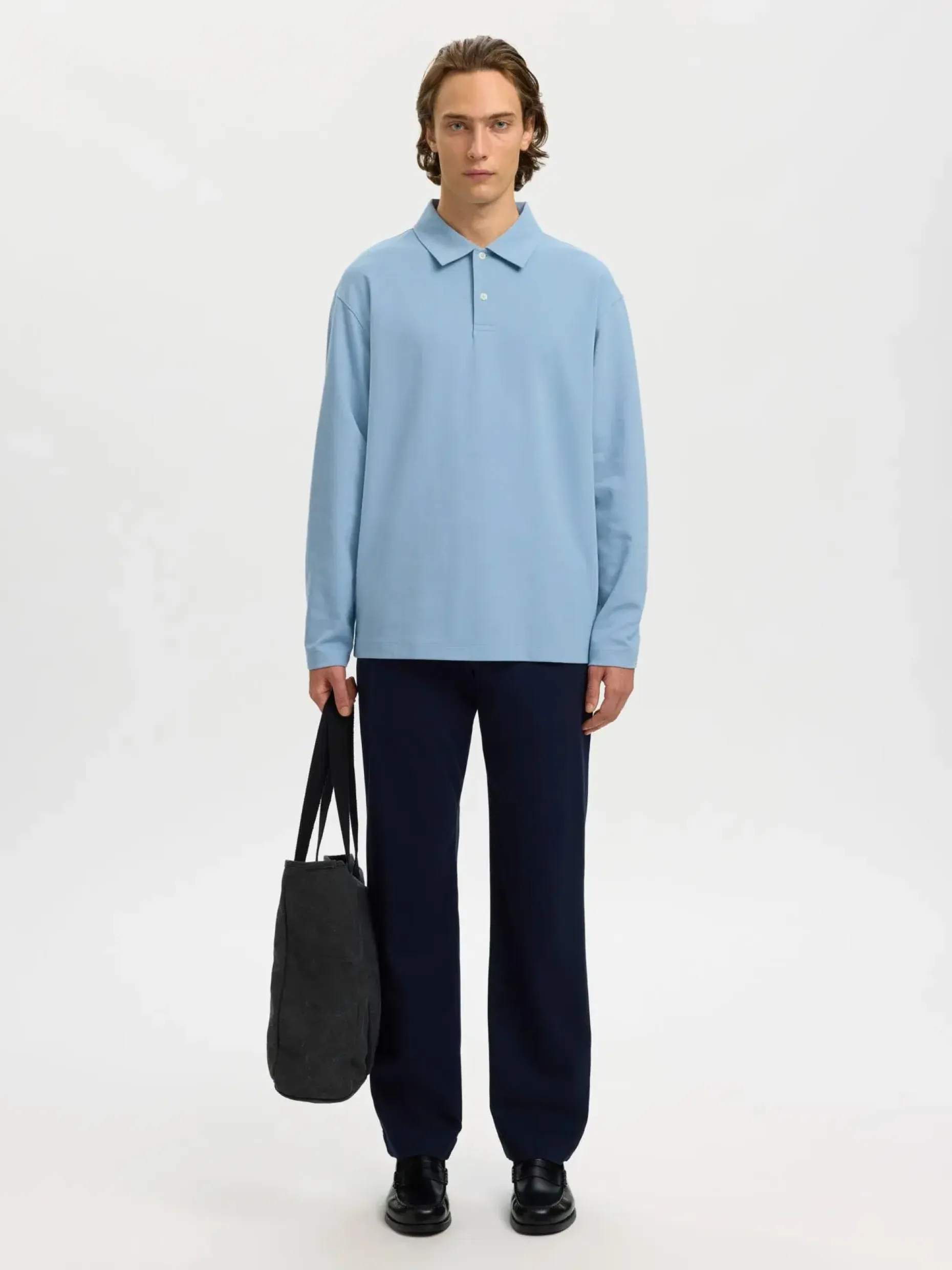 Selected Slhrelaxaiden ls polo pitkähihainen pikeepaita