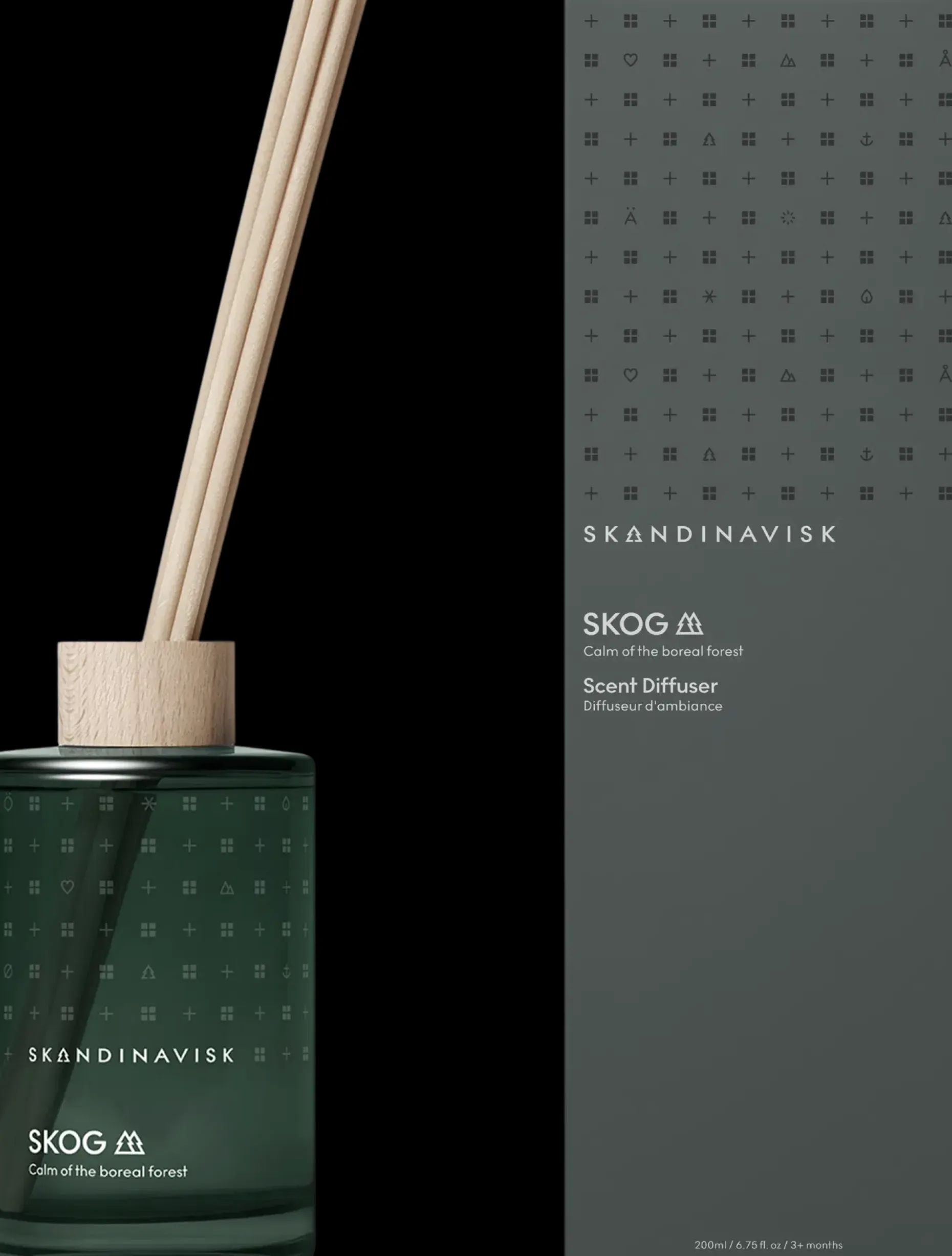 Skandinavisk Skog huonetuoksu ruokotikuilla 200ml